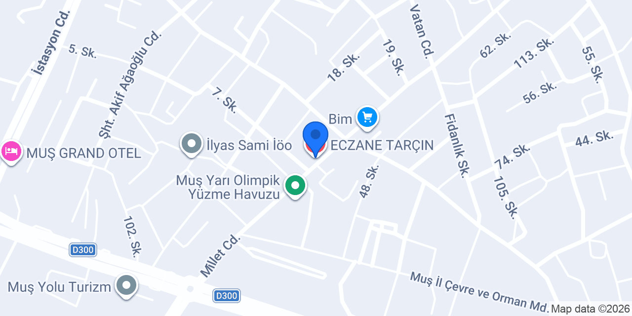 ECZANE TARÇIN konumu