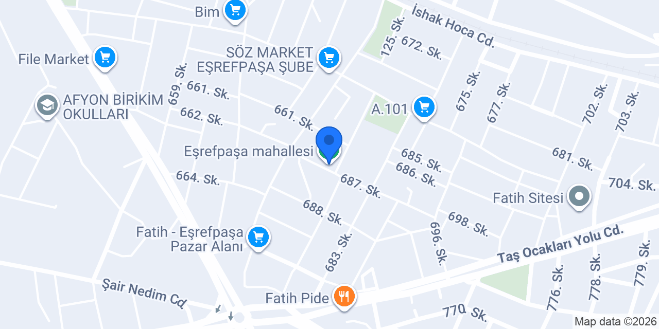 Eşrefpaşa mahallesi konumu
