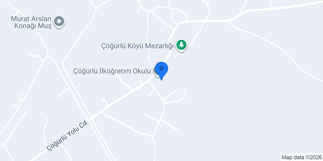 Çöğürlü İlköğretim Okulu konumu
