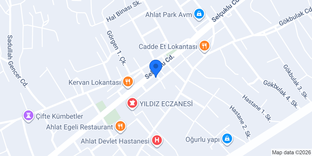 Ahlat Yatırım Emlak konumu