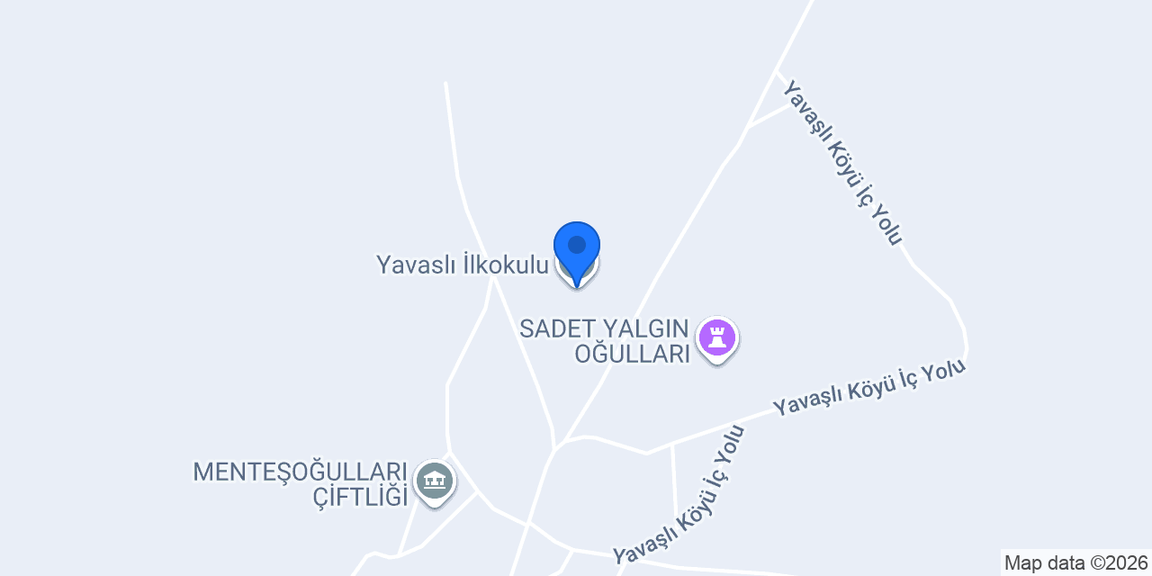 Yavaslı İlkokulu konumu