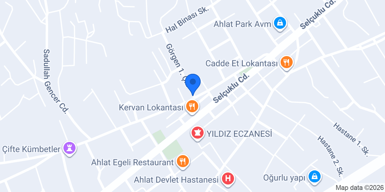 Yaprak Et market konumu