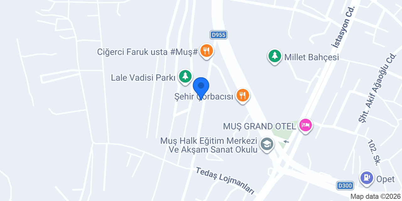Oses Çiğ Köfte konumu