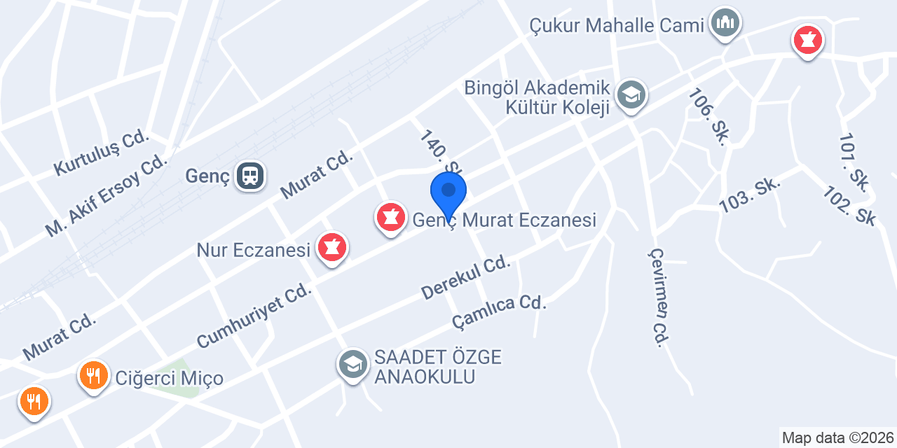 Genç Adliyesi konumu