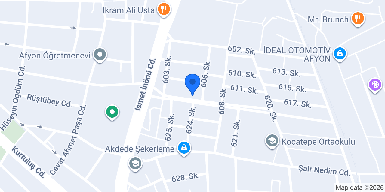Aras Kargo Kocatepe Şubesi konumu