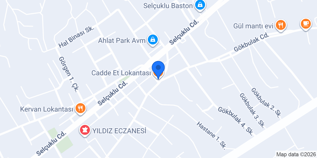 Cadde Et Lokantası konumu