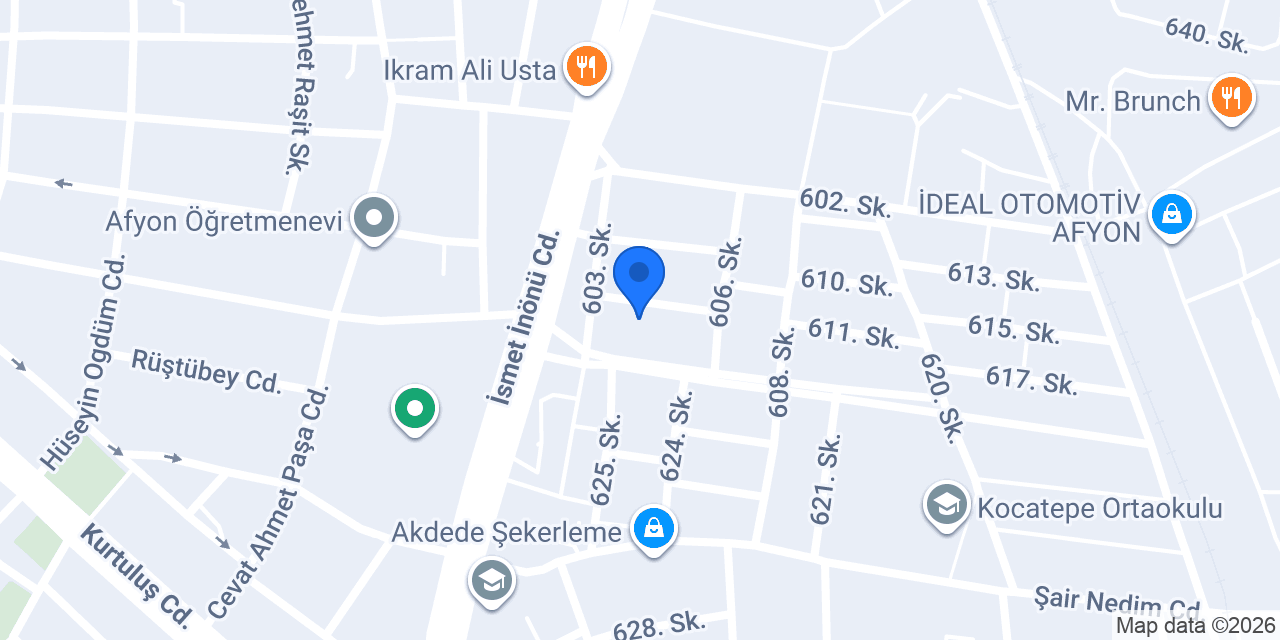 Oto Bakım Servisi konumu