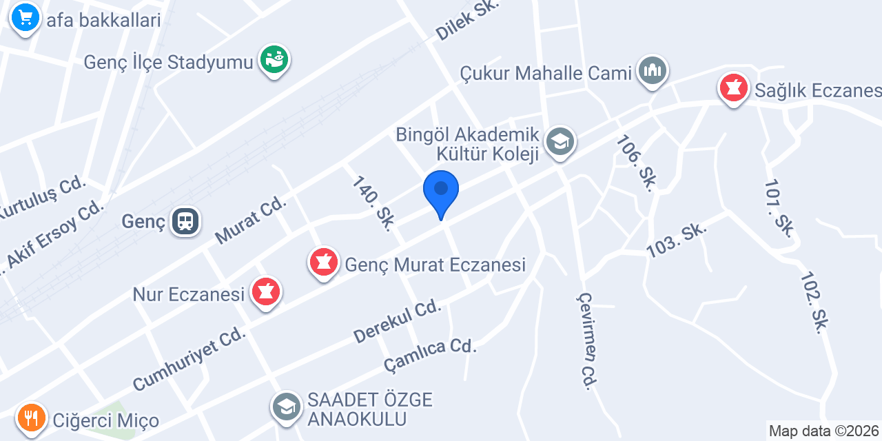Genç Hukuk bürosu konumu