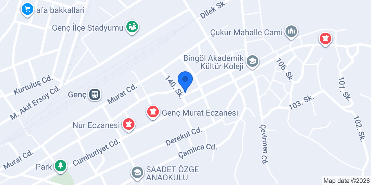 Genç Noterliği konumu