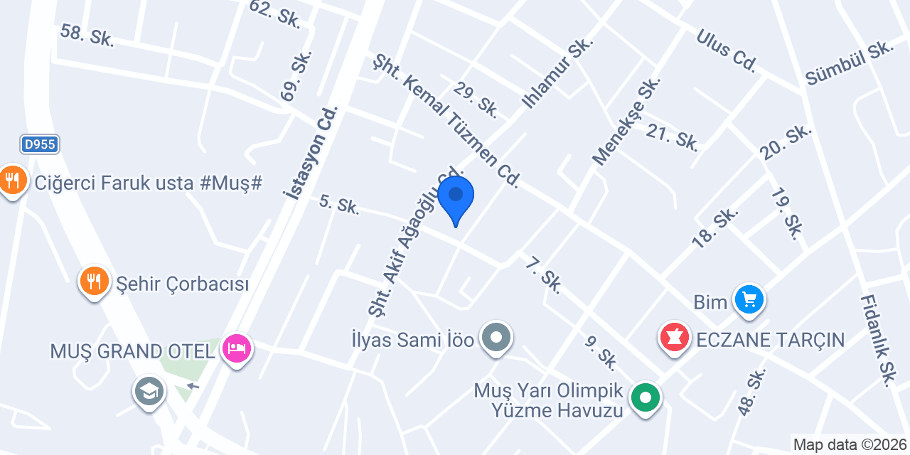 Muş Birey Anadolu Lisesi konumu
