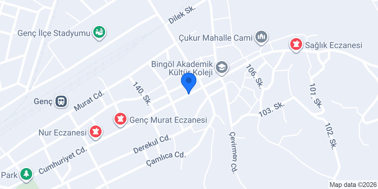 GENÇ KİTAP KIRTASİYE konumu