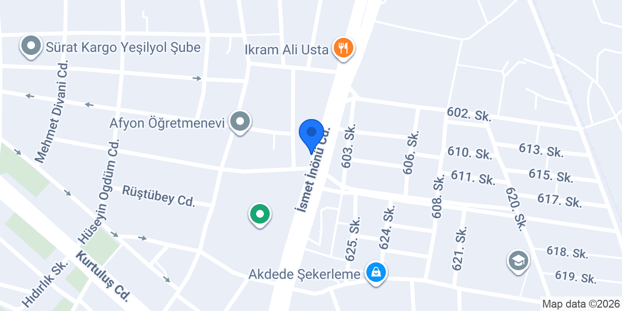 Afyon Professional Erkek Kuaförü konumu