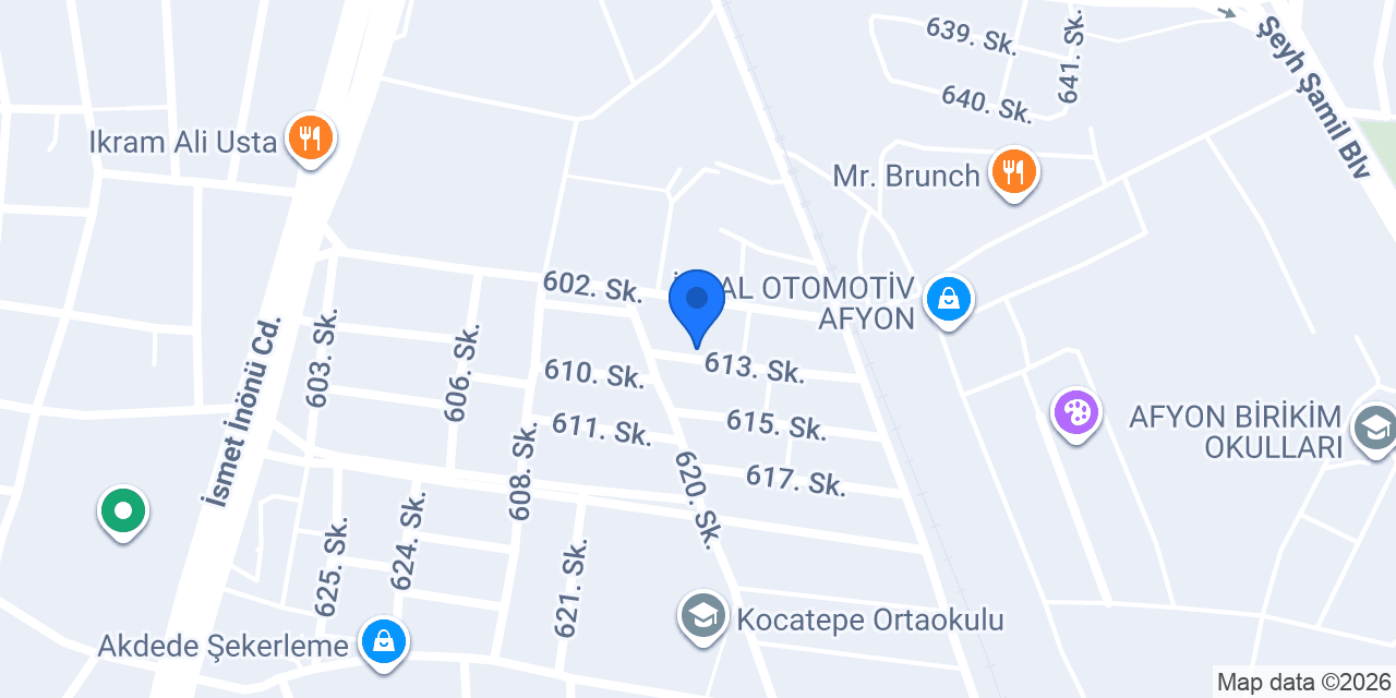 ACAR YAPI - Afyon Çelik Kapı konumu