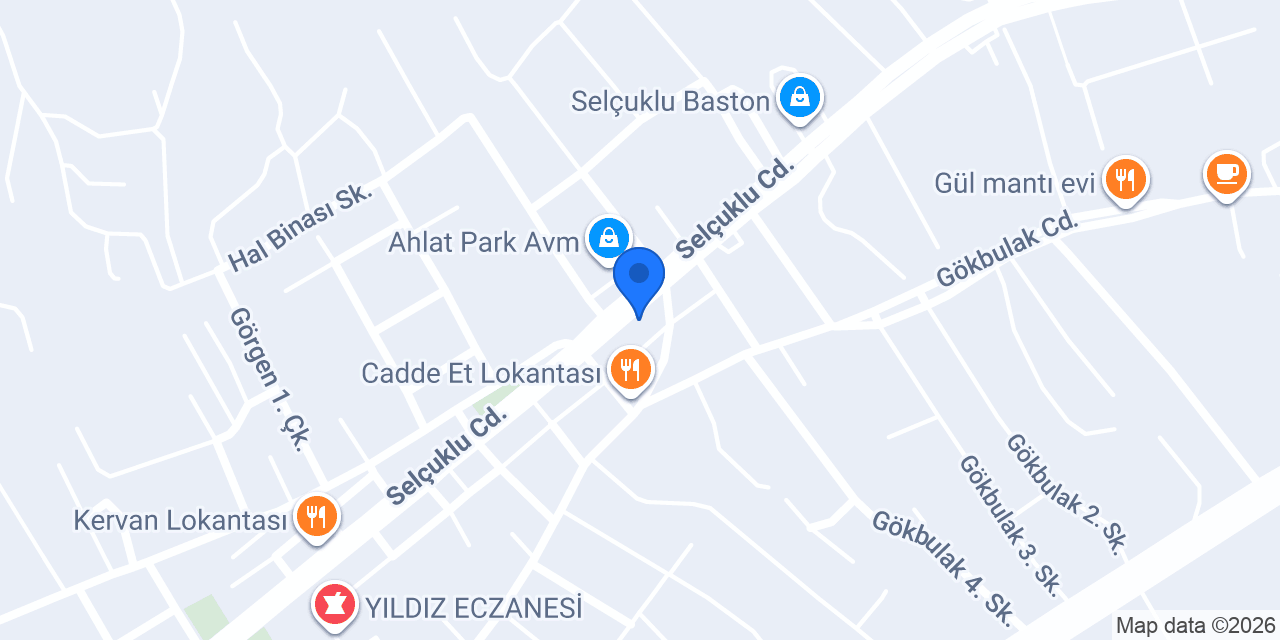 Halkbank Ahlat Şubesi konumu