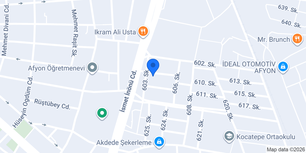 Karahisar Rotbalans Afyon Jant Lastik konumu