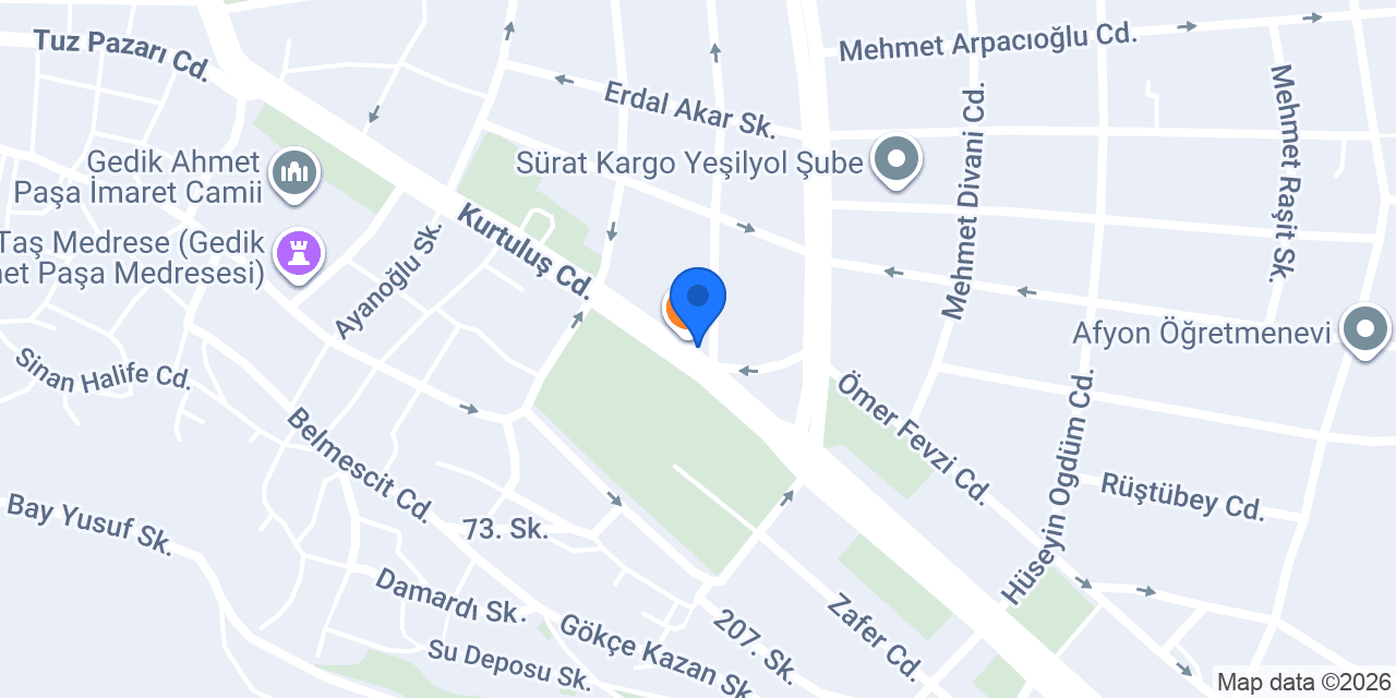 Afyon Kekemelik Merkezi konumu