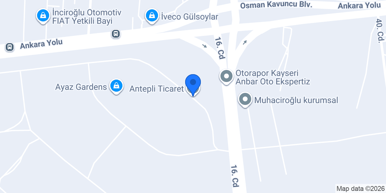Antepli Ticaret konumu