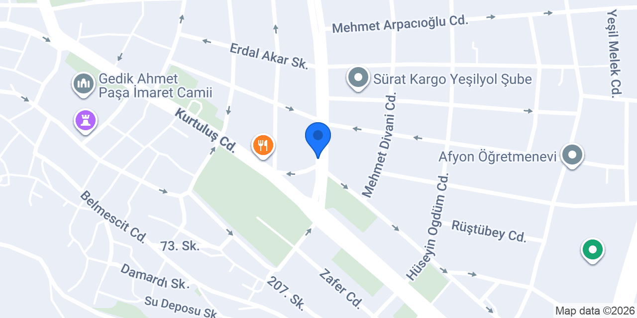 KIRKER Emlak & Yapı - Afyon Emlak konumu