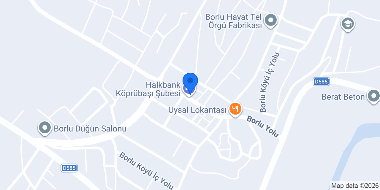 Halkbank Köprübaşı Şubesi konumu