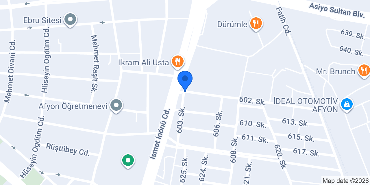 Tuğra Otomotiv konumu