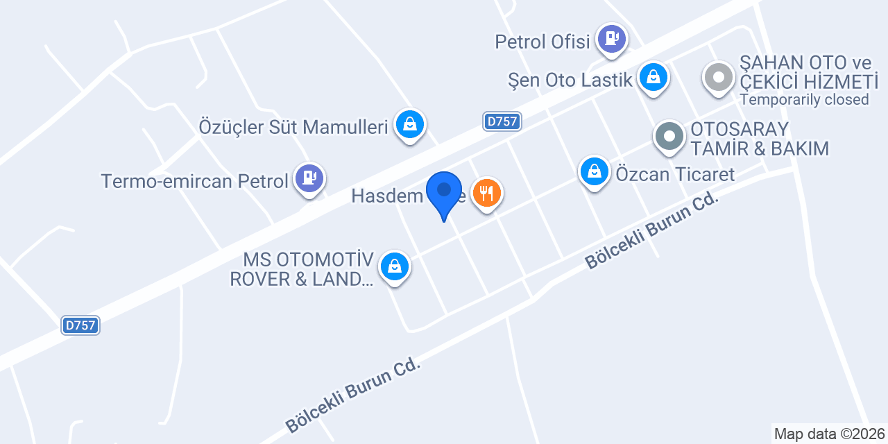 Sevinç Volkswagen Özel Servis konumu