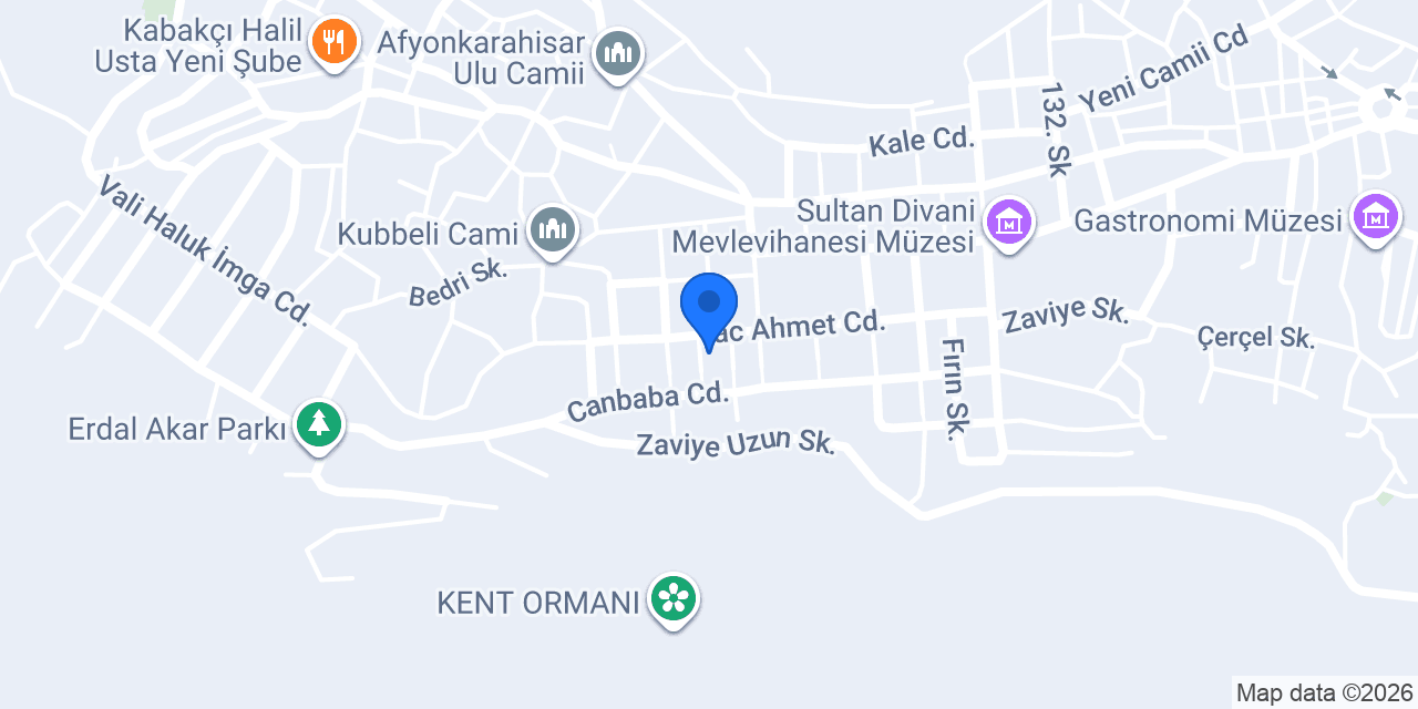 Kristal Şekerleme konumu