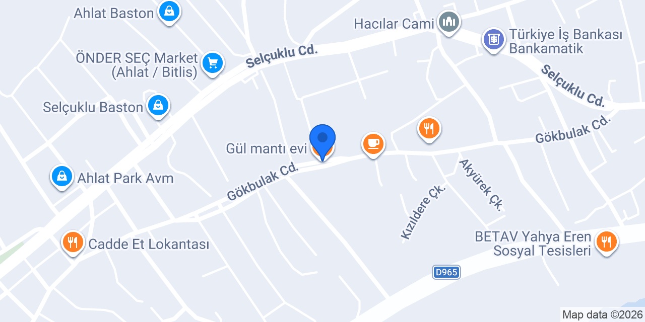 Gül mantı evi konumu