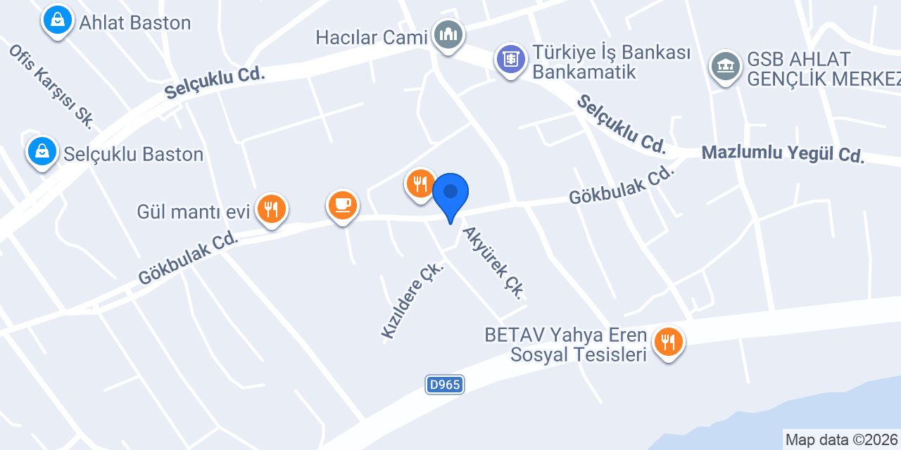 Ahlat Günlük Kiralik Ev konumu