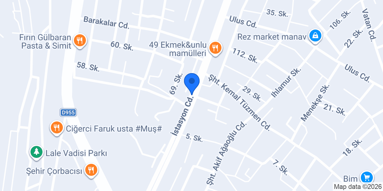DUBAİ DÖNER MUŞ konumu