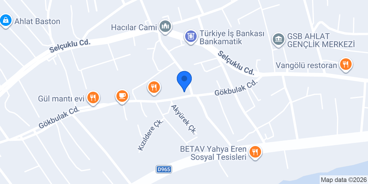 CEKA ASANSÖR AHLAT BİTLİS konumu