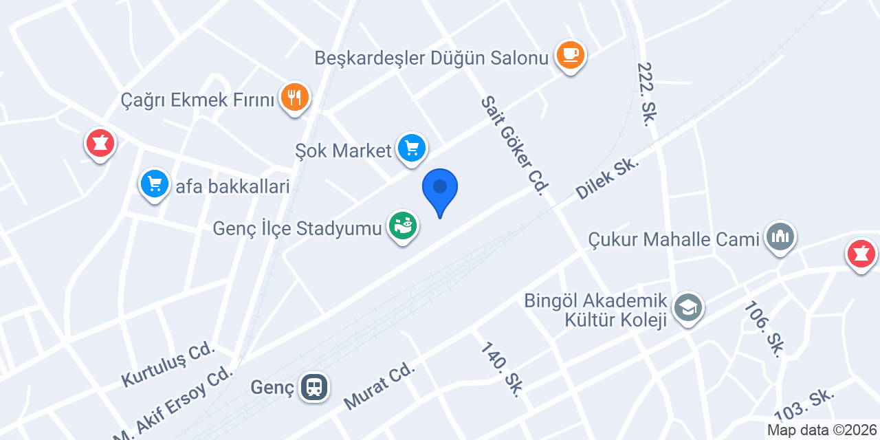 GSB GENÇ GENÇLİK MERKEZİ konumu