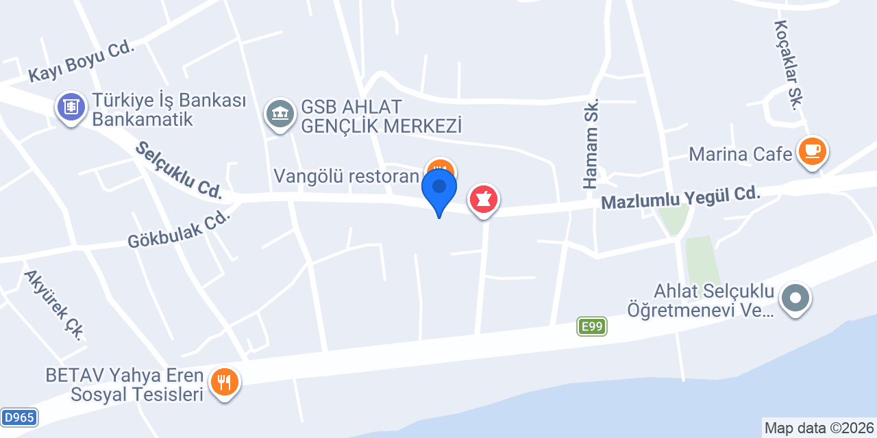 Ziraat Bankası Ahlat/Bitlis Şubesi konumu