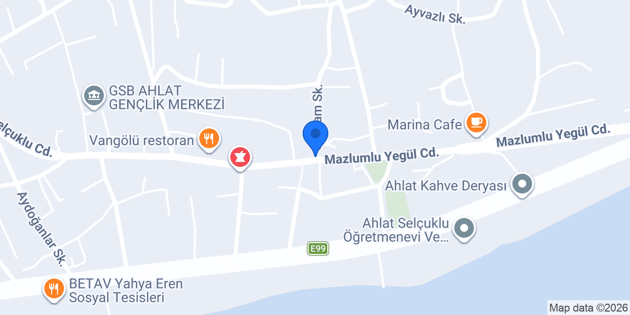 İsotking çiğ köfte Ahlat konumu