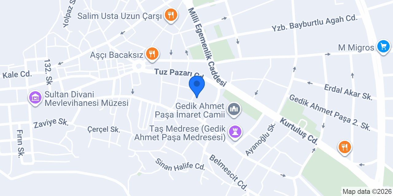 Samet ciğercisi konumu