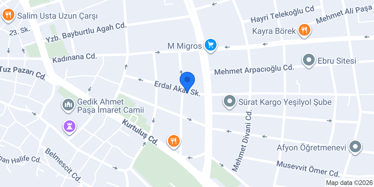 Cadde Kuaför konumu