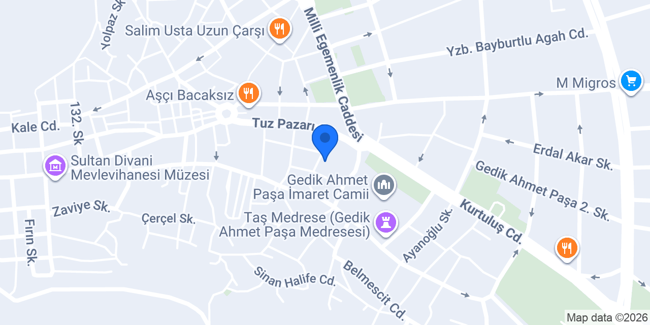 Başak Pide konumu