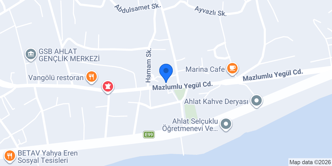 AKTÜRK EMLAK AHLAT konumu