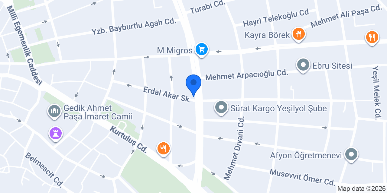 Gül Eczanesi konumu
