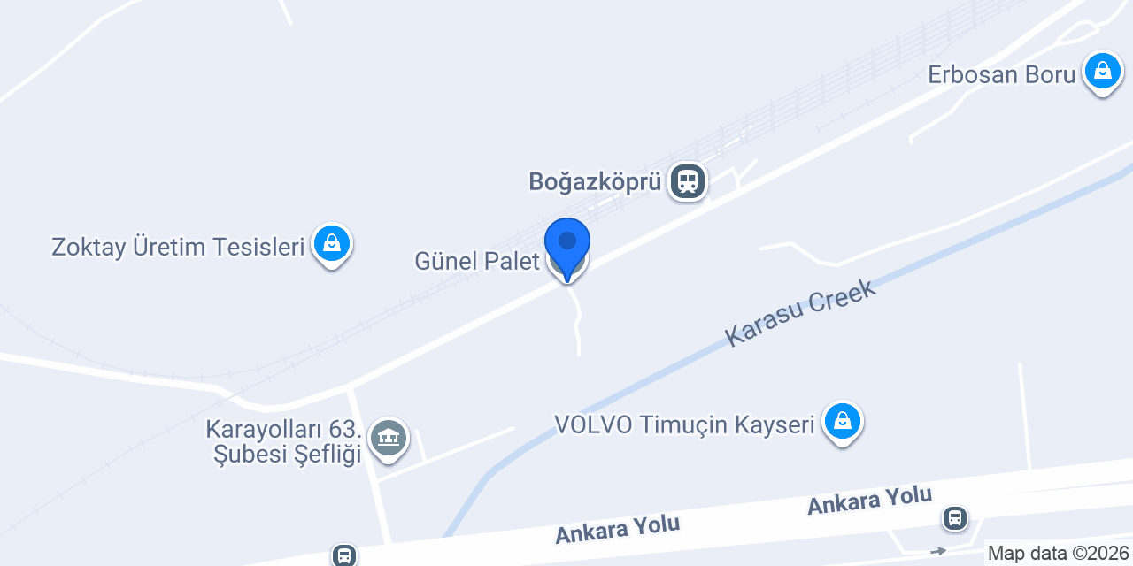 Günel Palet konumu