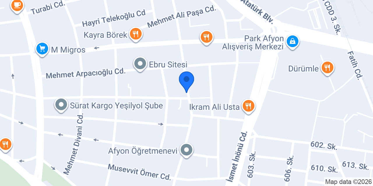 Yavuz Erkek Kuaförü konumu