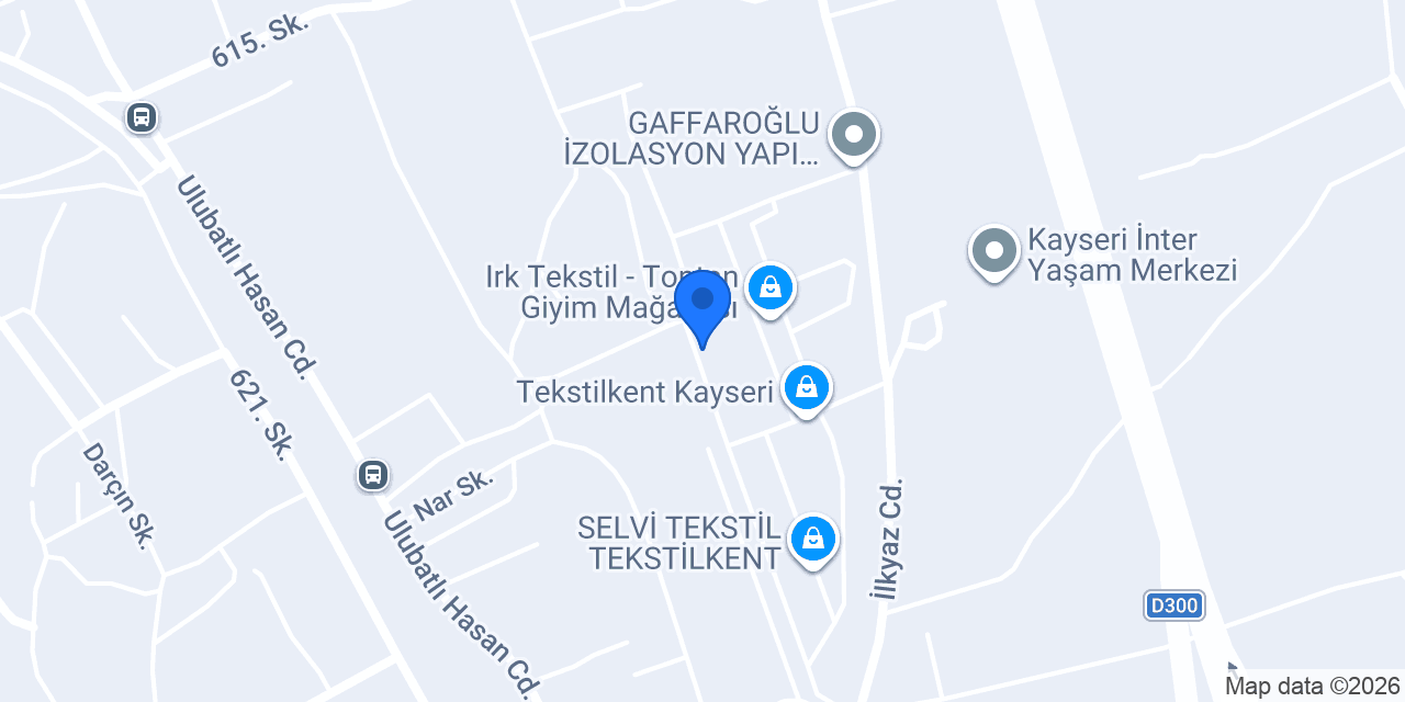 Gizem Tekstil Toptan Giyim konumu