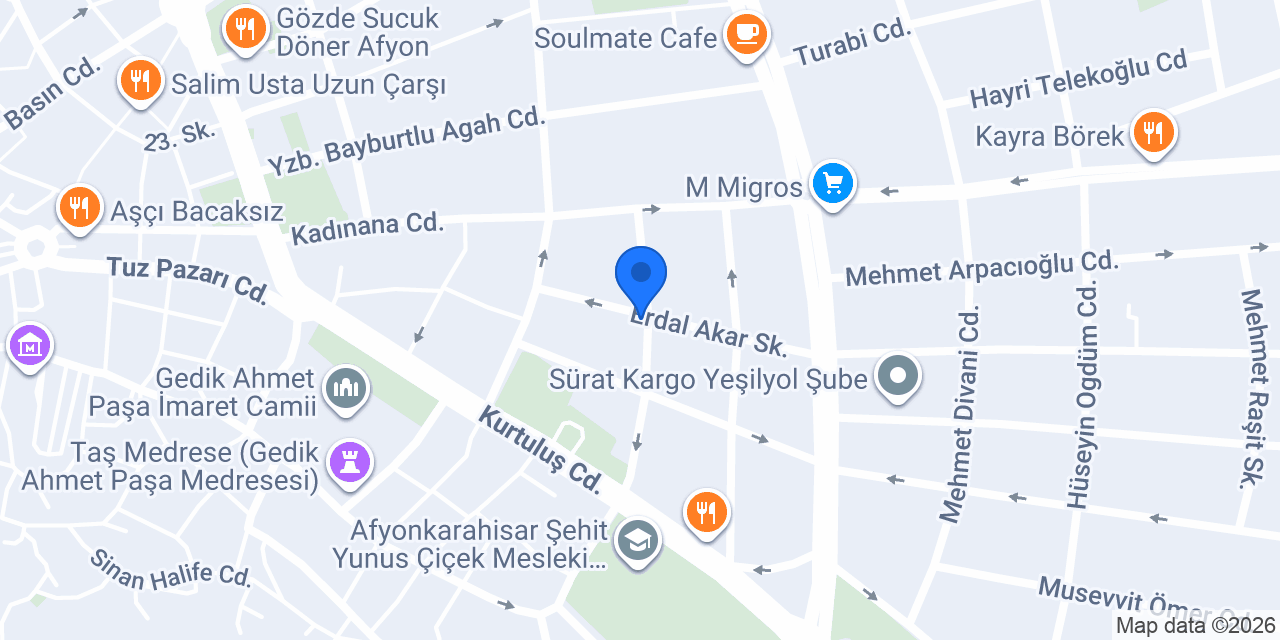 Zeplin Car Afyon konumu