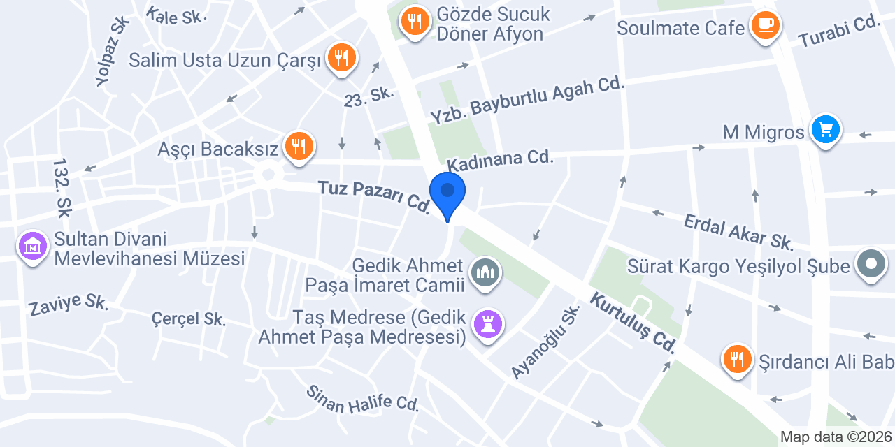 Afyon Esnaf Lokantası konumu