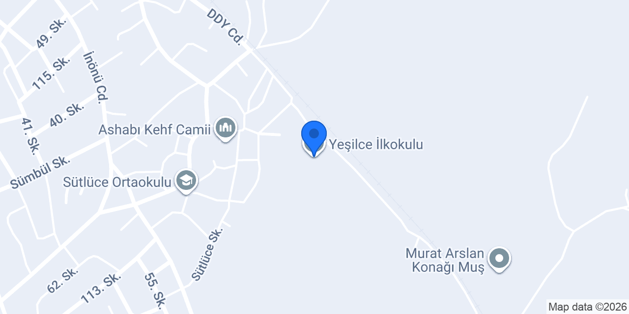 Yeşilce İlkokulu konumu