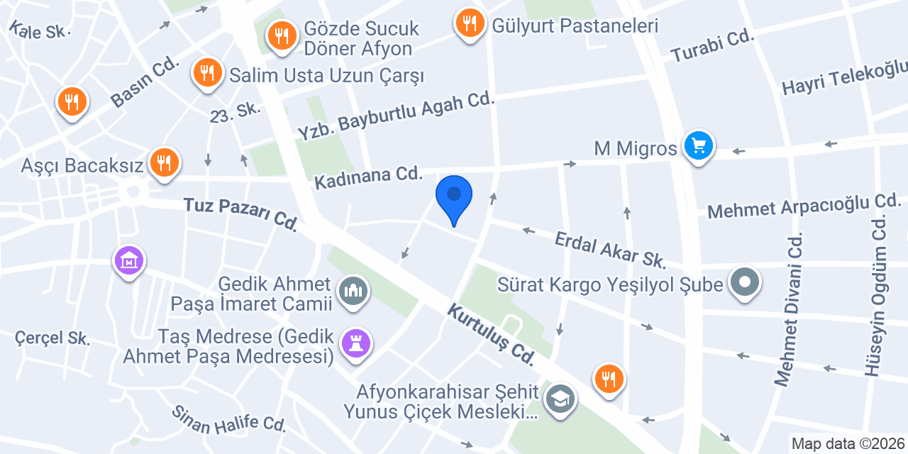 Meryem kumaş konumu
