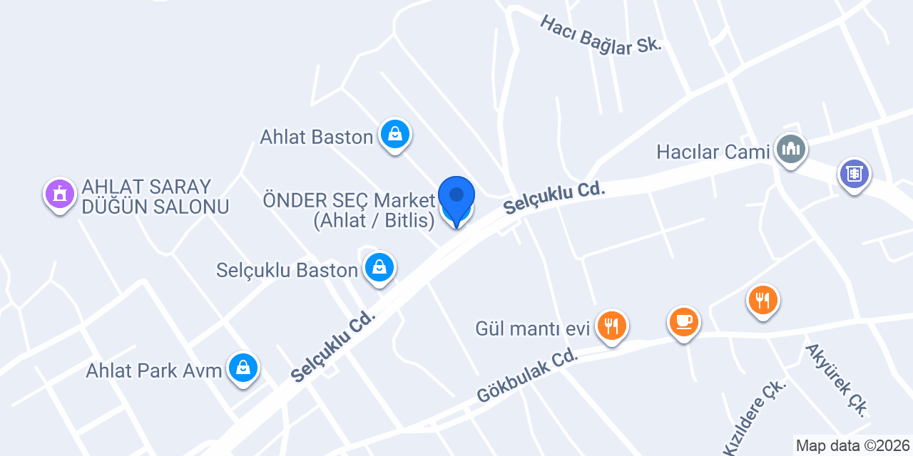 ÖNDER SEÇ Market (Ahlat / Bitlis) konumu