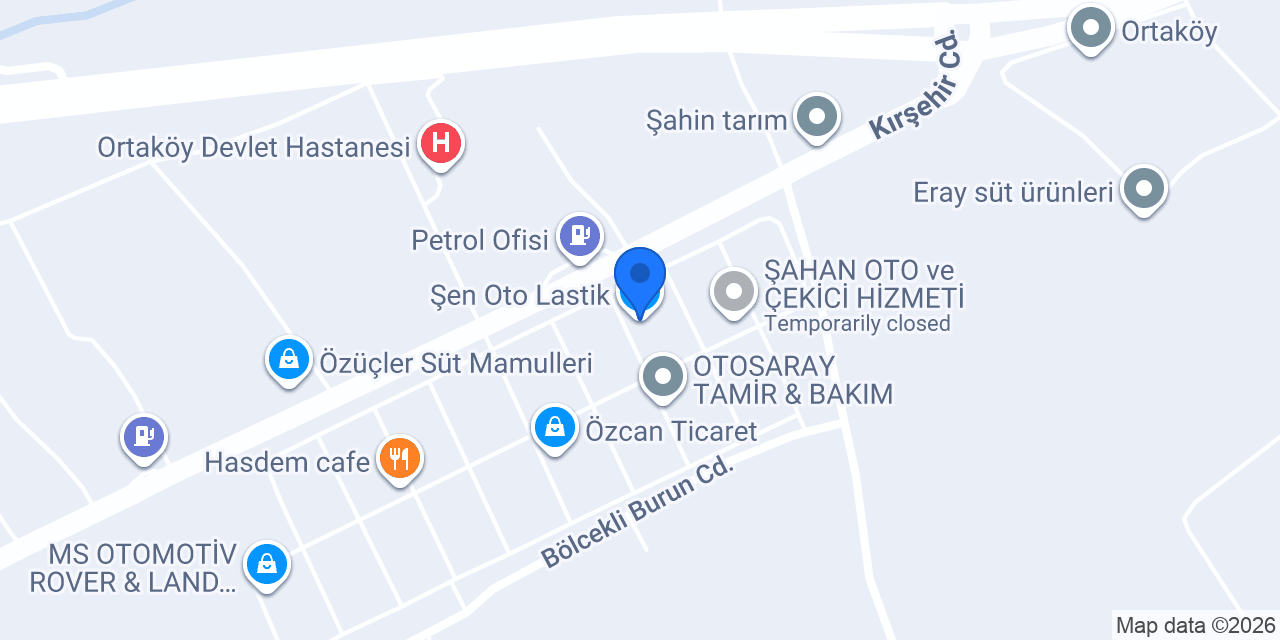 Şen Oto Lastik konumu