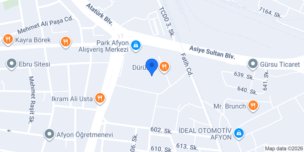 Park Afyon Fortiron Anahtar konumu
