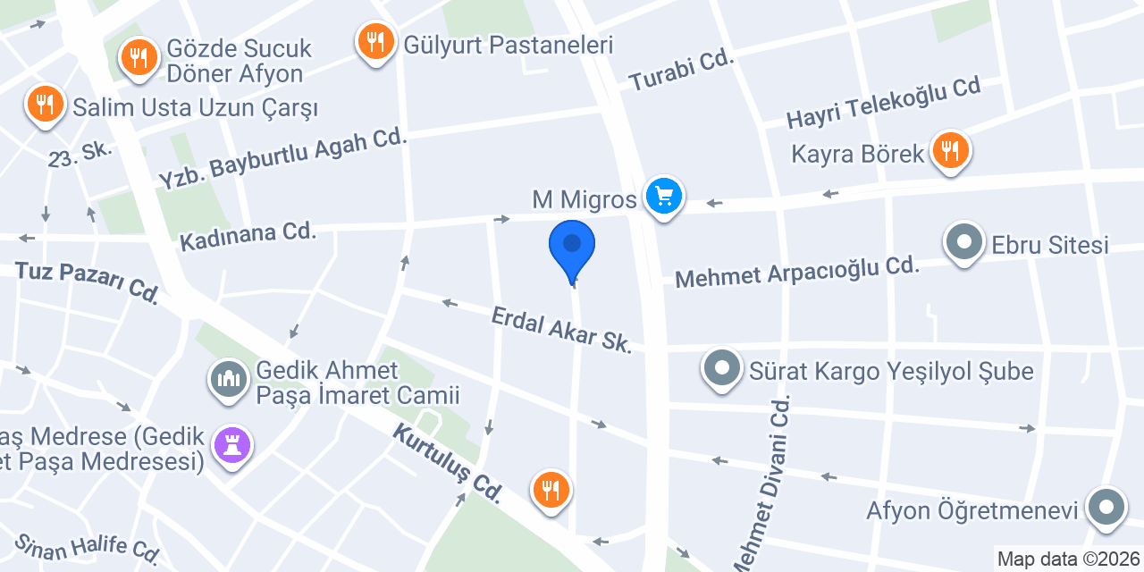Hasret Bayan kuaför konumu