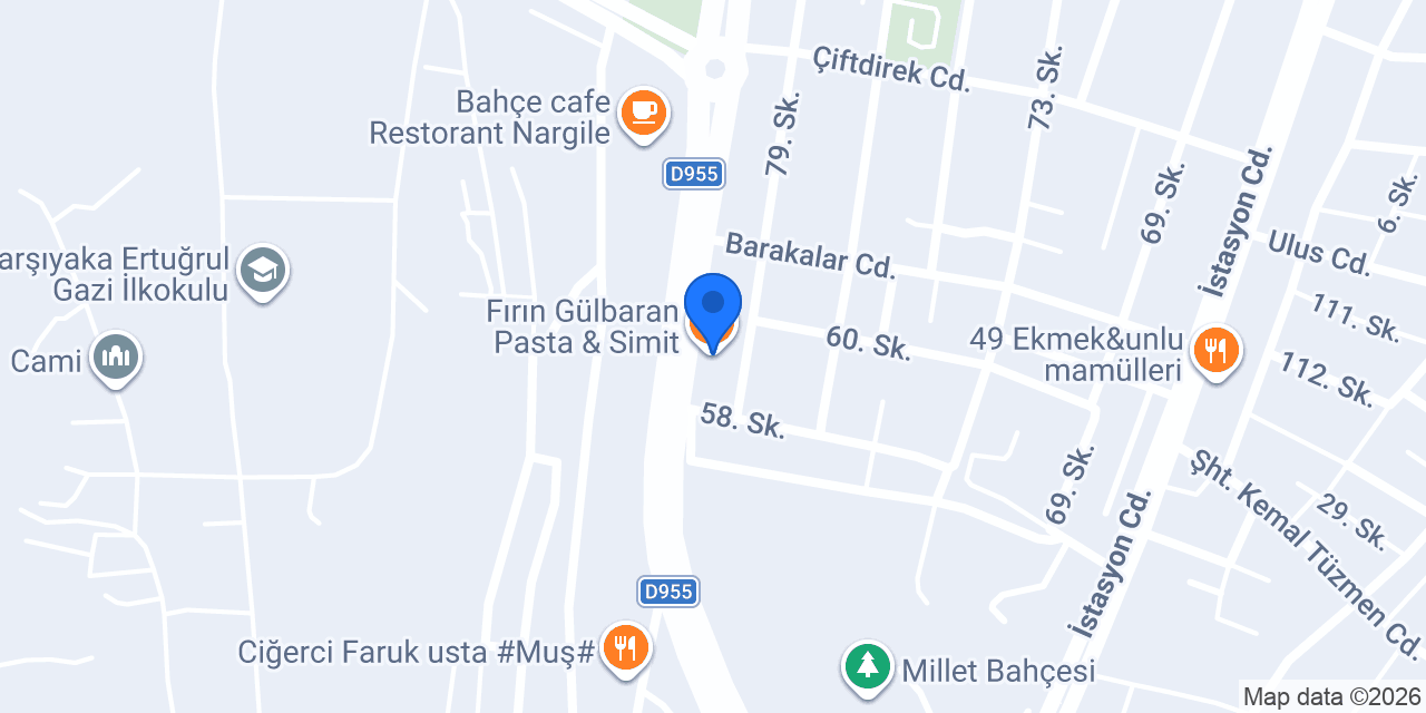 Fırın Gülbaran Pasta & Simit konumu